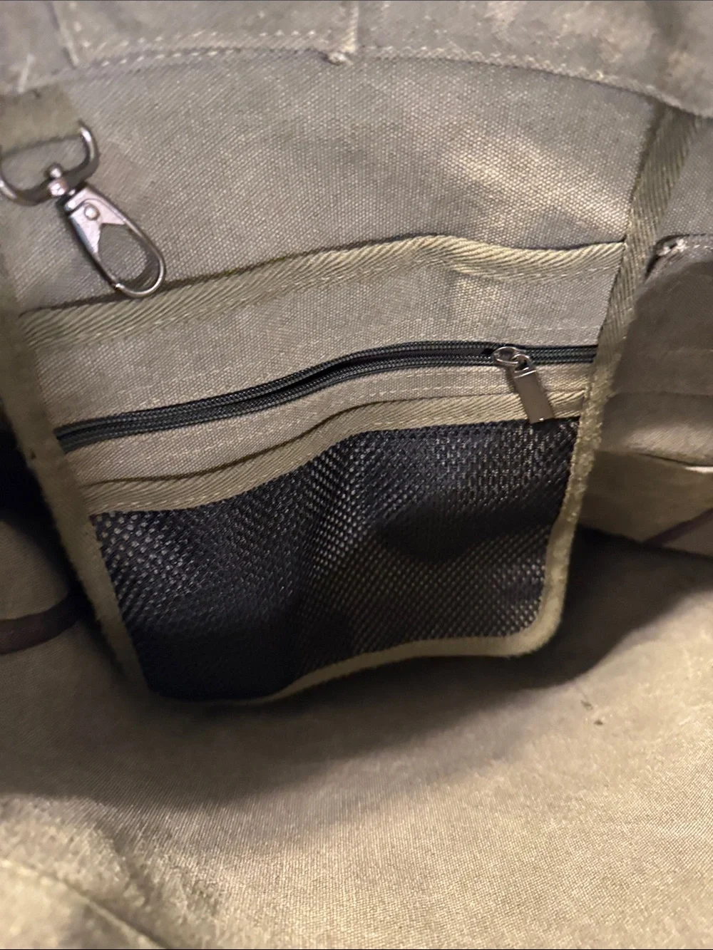 Olive Canvas Roll-Top Backpack - Casual Men’s Bag